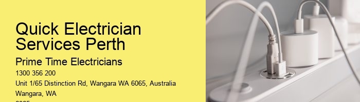 Quick Electrician Services Perth