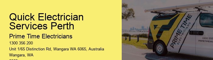 Your Reliable Electrician in Perth Emergencies